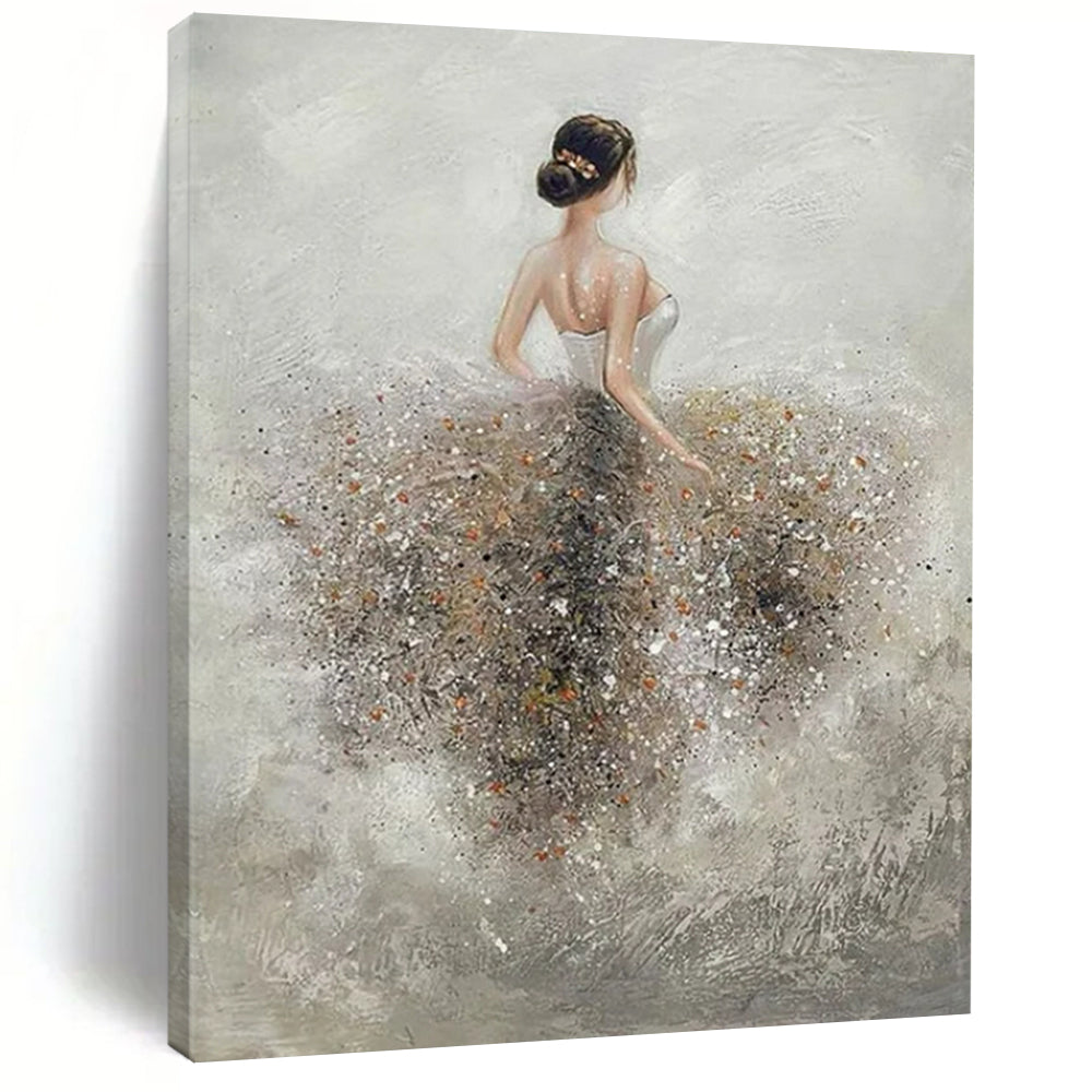 Colossal Hand-Painted Abstract Canvases for Dining Room & Office LargeART2208