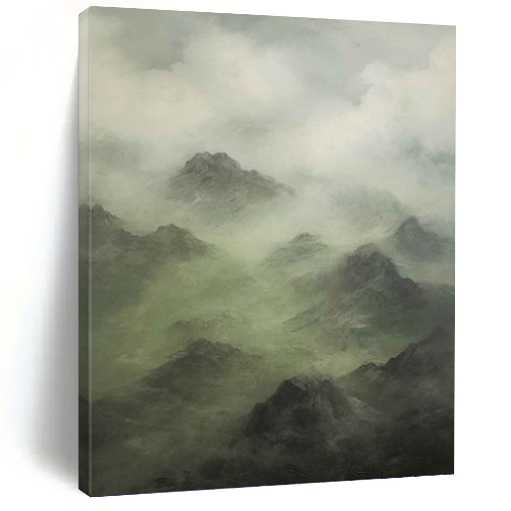 Gargantuan Hand - Painted Custom Abstract Painting (with Captivating Textures), for Dining Room and Hotel DKH1480