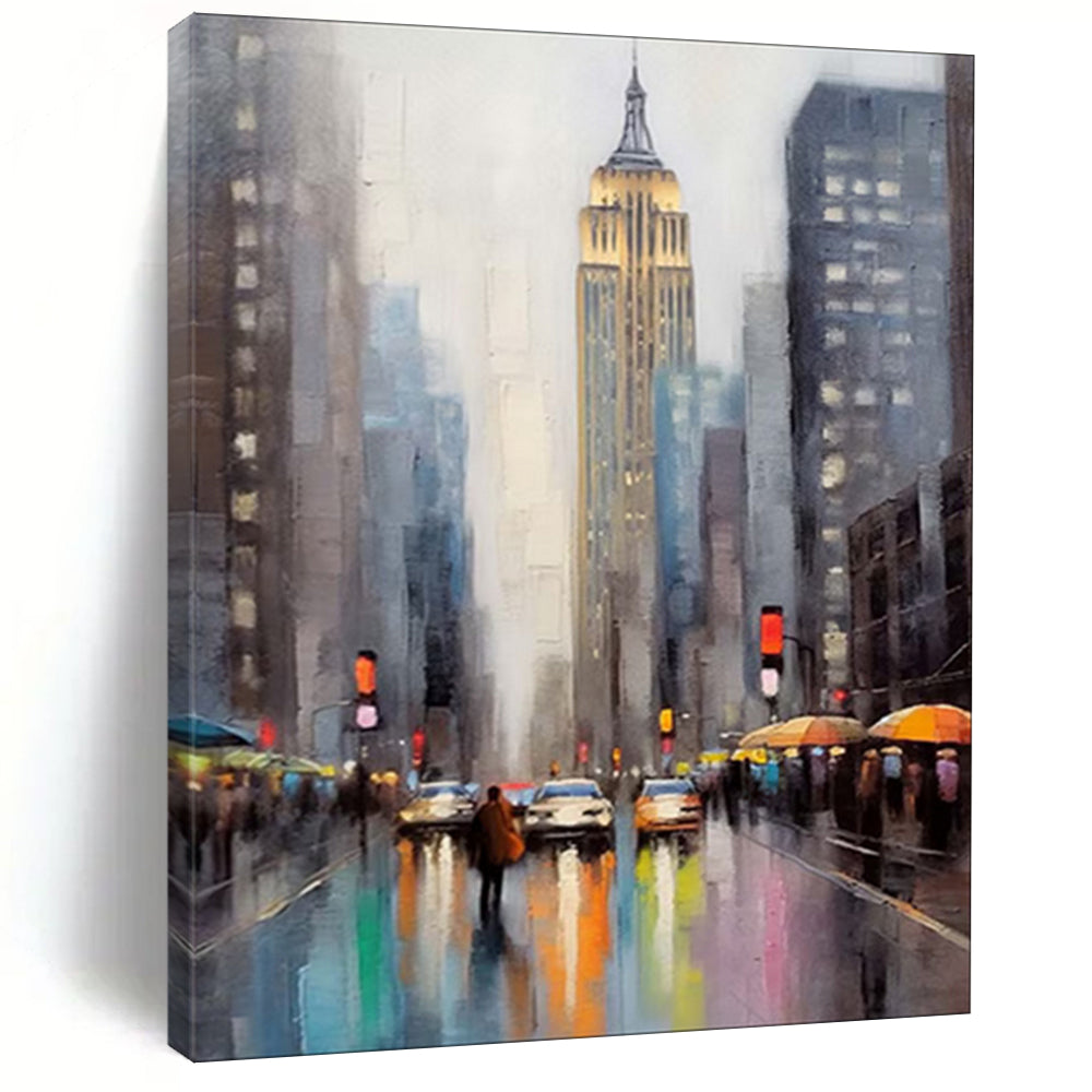 Hand-Painted Bespoke Abstract Canvas for Bedroom & Hotel LargeART1912