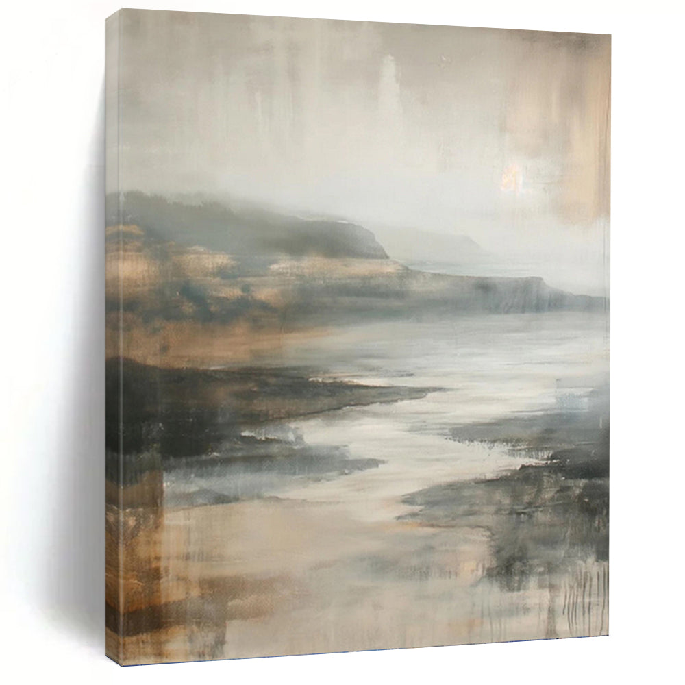 Hand - Painted Custom Textured Abstract Painting for Living Room & Dining Room DKH1001