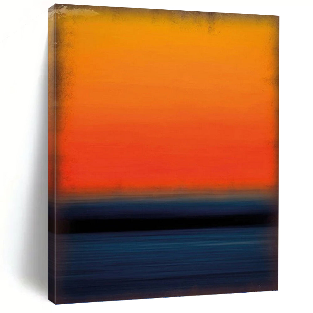 Lofty - Sized Vertical Hand - Painted Custom Abstract Requiem (with Smoke Textures) for Office and Dining Room DKH1601