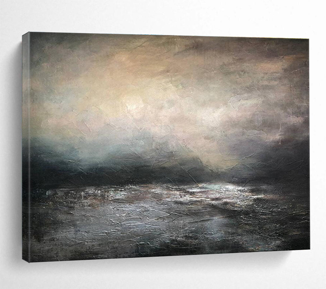 Hand - Crafted Large Textured Abstract Wall Mural for Elegant Touches DKH781