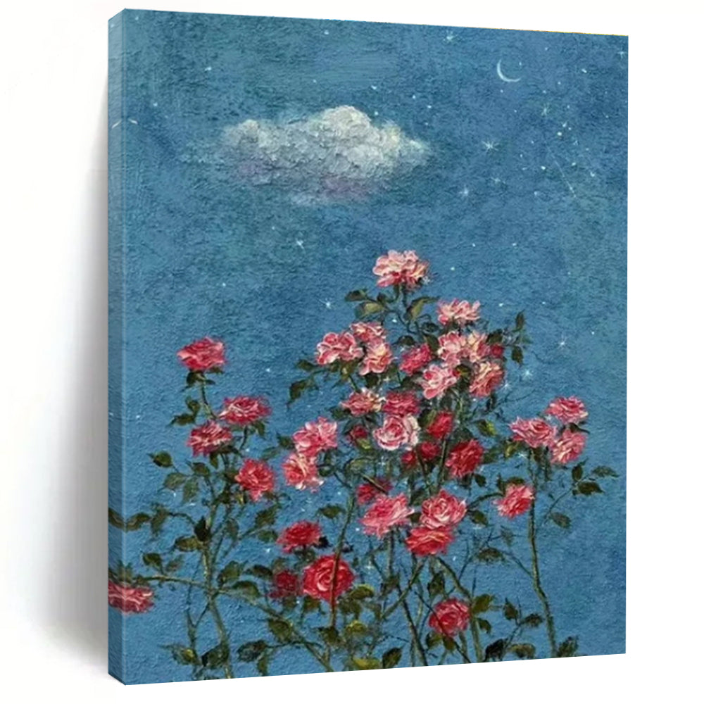 Large-Scale Custom Hand-Painted Abstract Canvas for Bedroom & Hotel Pet-Friendly Areas LargeART1454