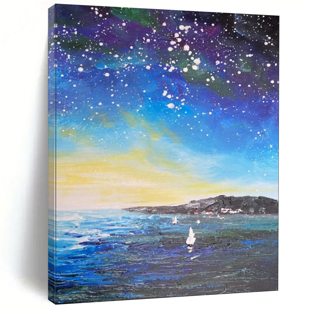 Hand-Painted Personalized Abstract Painting for Living Room & Entryway LargeART1902