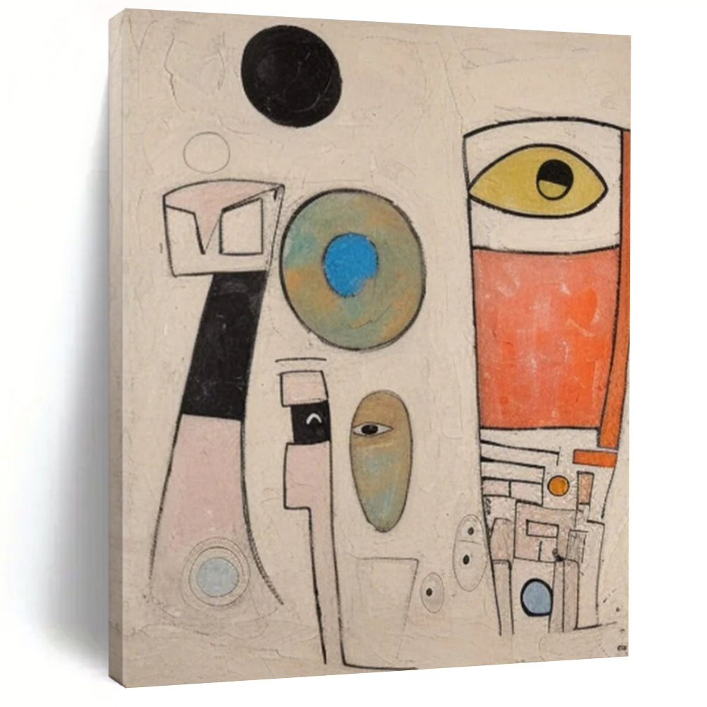 Vast - Proportioned Hand - Painted Custom Abstract Creation for Dining Room and Entryway DTP027
