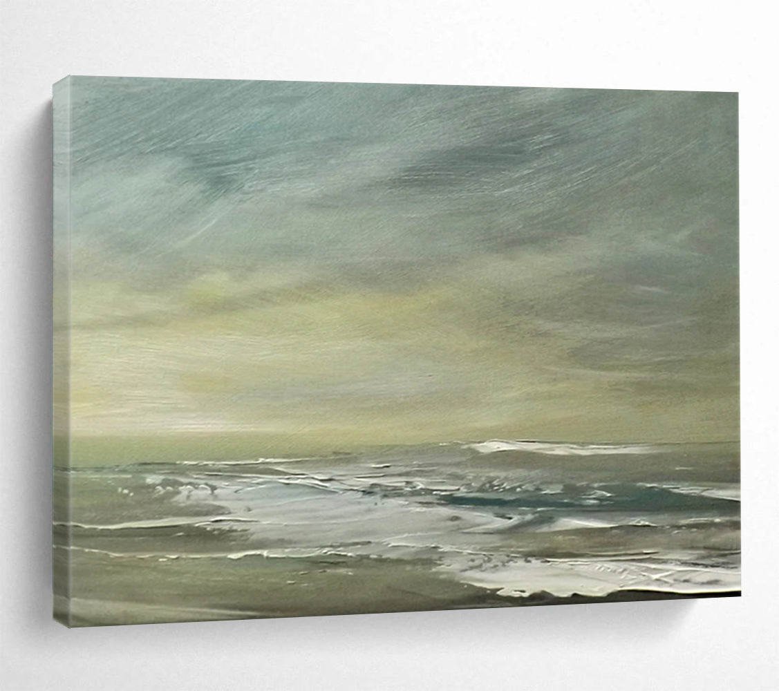 Soft Sea & Sky Abstract - Calming Bedroom Retreat DLZ027
