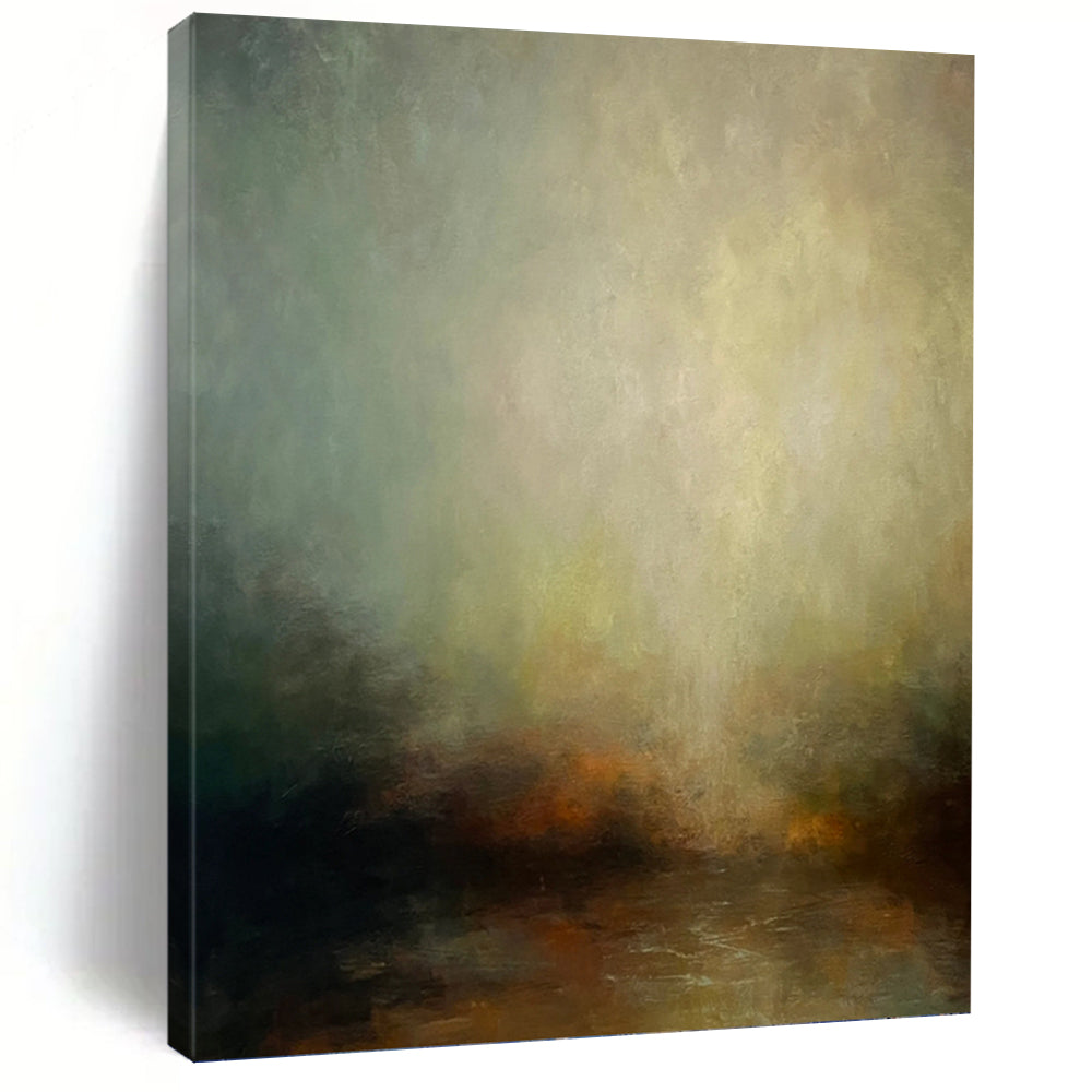 Palace - Scaled Vertical Hand - Painted Custom Abstract Narrative (with Exquisite Textures), for Bedroom and Bar DKH1535