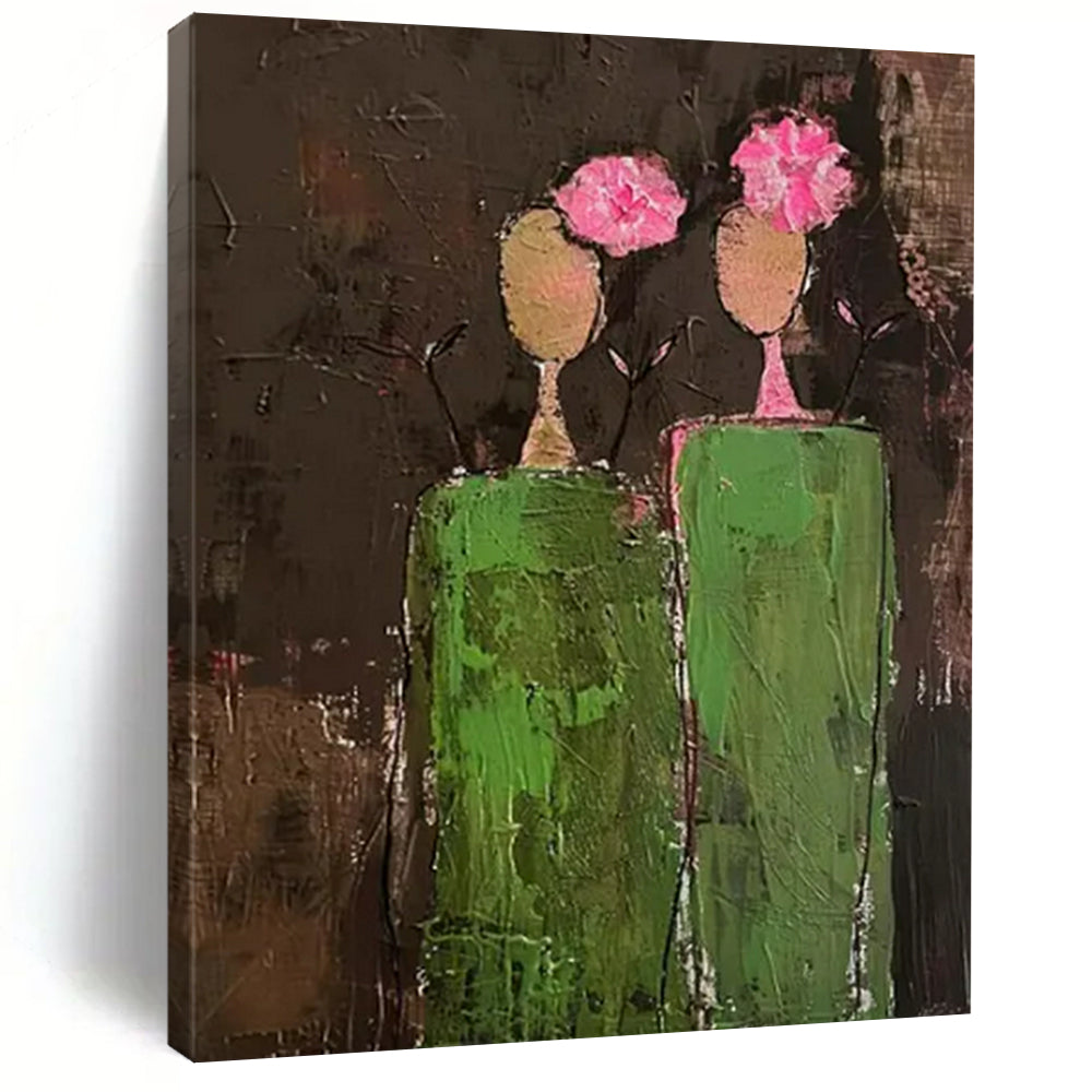 Expansive Hand-Painted Abstract Artworks for Bedroom & Nursery Nook LargeART2242