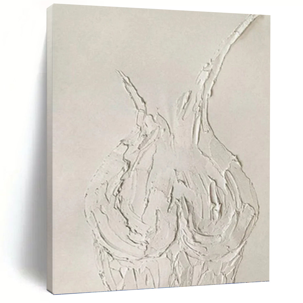 Oversized Custom Textured Hand - Painted Abstract Mural for Hallway & Entryway DKH0990