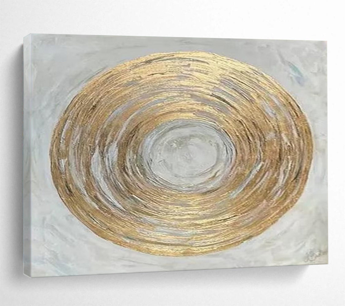Gold Ring Abstract - Minimalist Home Statement DLZ109