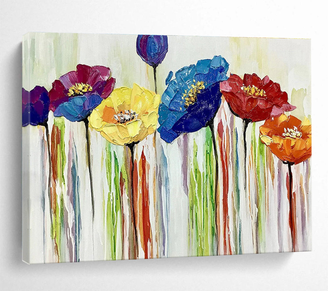Large - Sized Hand - Painted Textured Abstract Painting for Accented Spaces DKH783