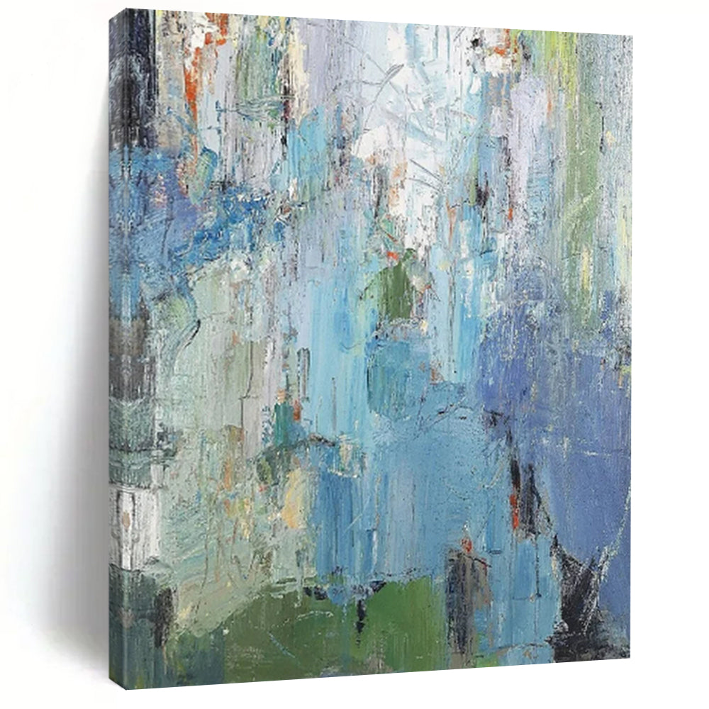 Monumental Hand-Painted Abstract Wall Art for Dining Room & Hotel Lobby LargeART2262