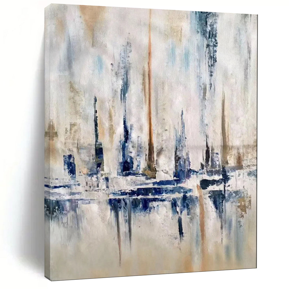 Dreamy & Enchanting Hand-Painted Personalized Abstract Painting for Bedroom & Hotel LargeART1959