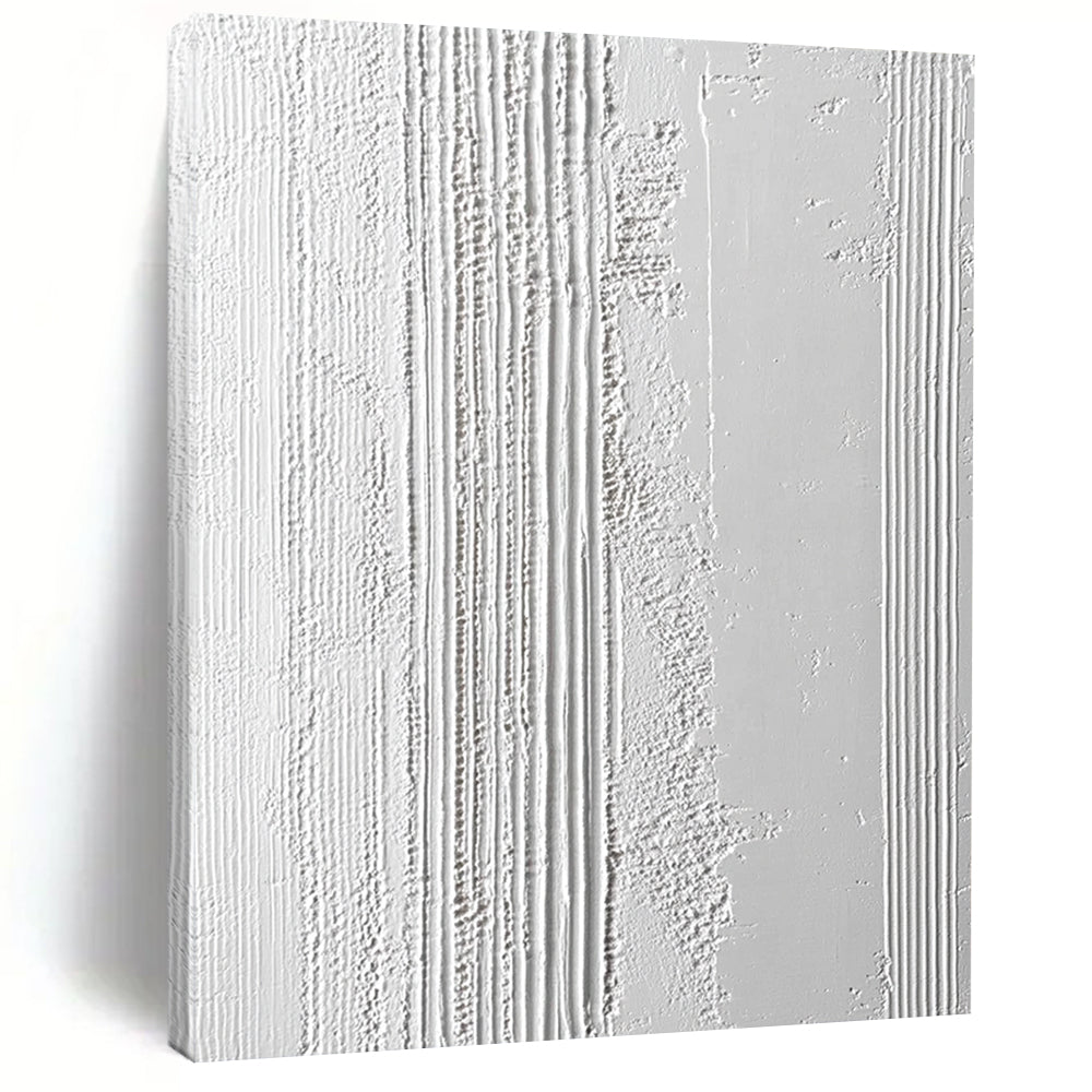 Contemporary hand-painted abstract artwork featuring textured surface fine lines thick impasto and vertical stripes to enhance your space. DLZ1754
