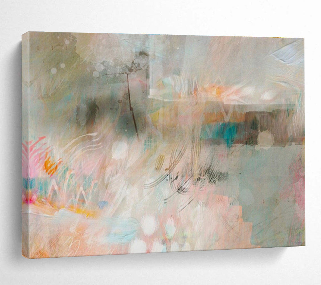 “Serenity’s Embrace” Vast Abstract Canvas for Bedroom & Office DKH203