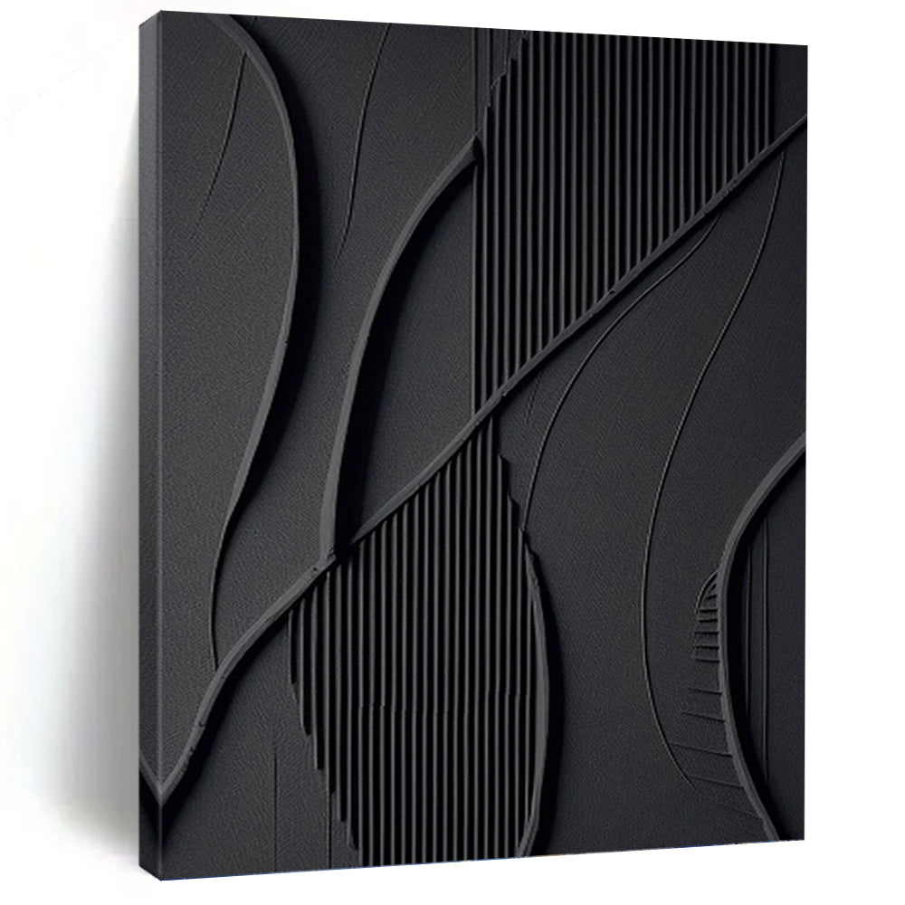 Grand - Sized Hand - Painted Textured Custom Abstract Canvas, Perfect for Dining Room and Living Room DKH1465