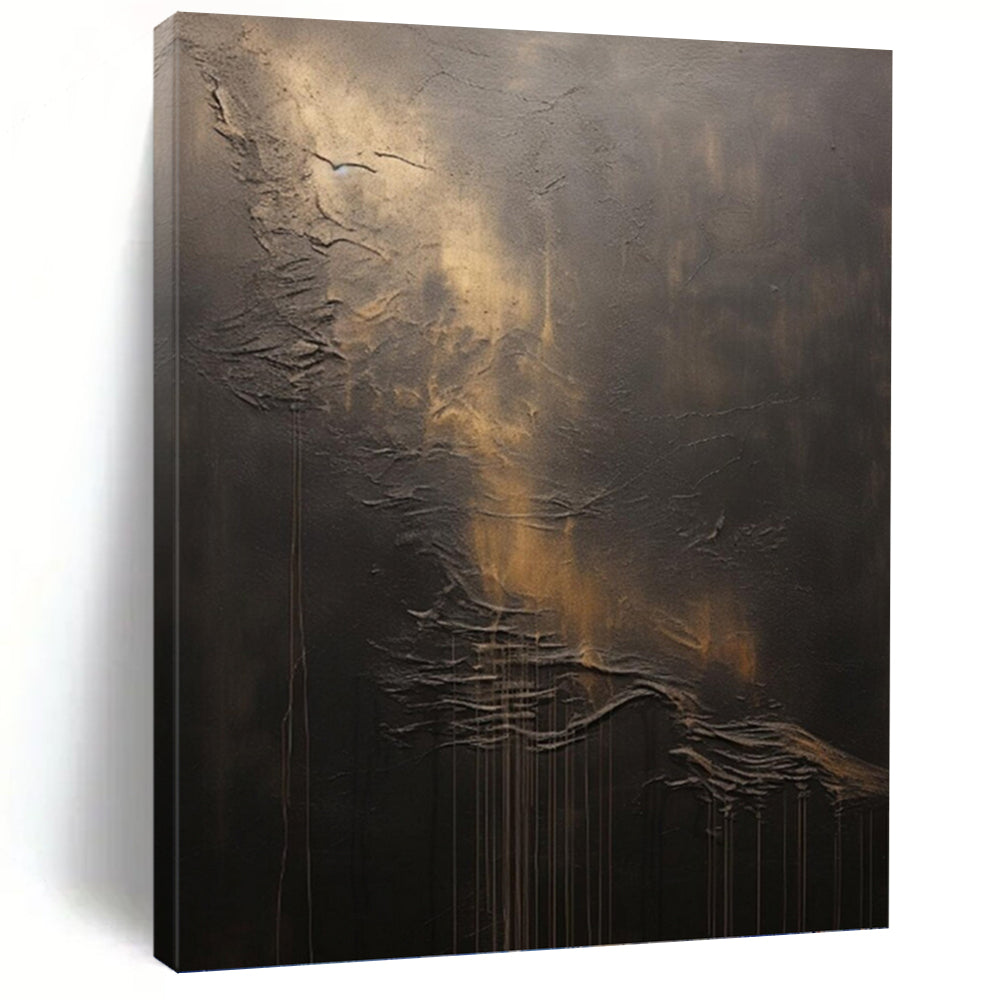 Vertical Hand - Painted Large Abstract Custom Gem for Living Room and Hallway DKH1663