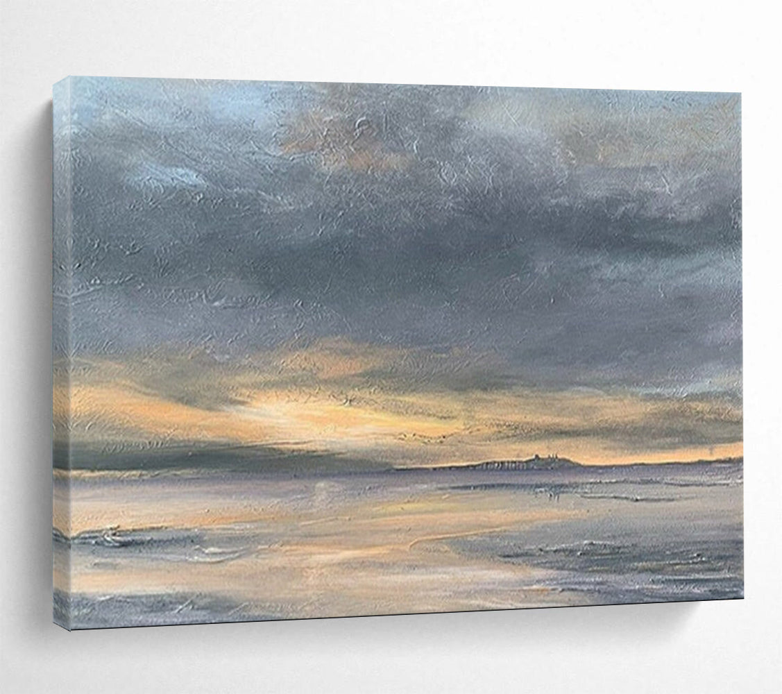 Sunset Over the Sea - Warm & Inviting Dining Room Art DLZ023