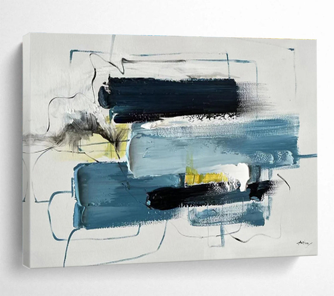 “Stellar Echo” Massive Abstract Painting for Entryway & Office DKH318