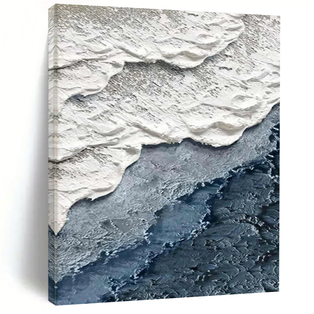 Hand-Painted Large Custom Abstract Paintings: Textured Styles for Dining Room & Bar DTP325