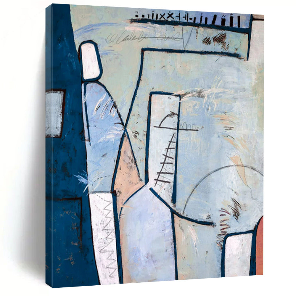 Alluring Huge-Scale Hand-Painted Abstract Art: Elevate Your Office & Living Room LargeART2393