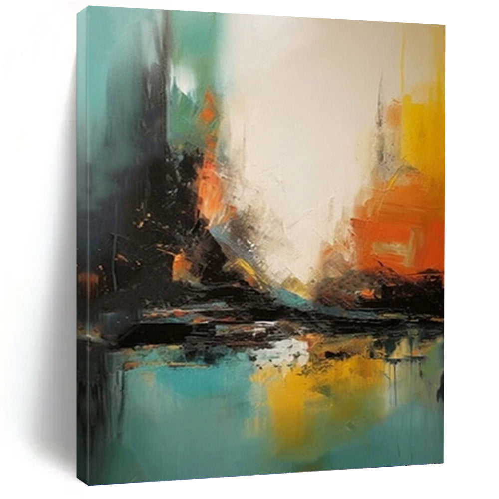 Alluring Textured Abstract Wall Art for Hallway & Entryway DKH0928