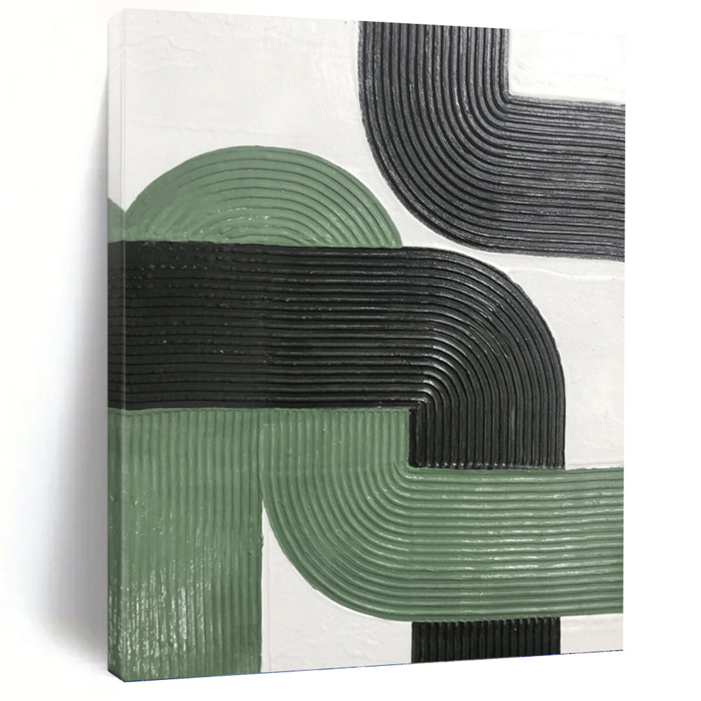 Expertly Designed Hand - Painted Textured Canvas Abstract for Office & Hotel Suite DKH1171