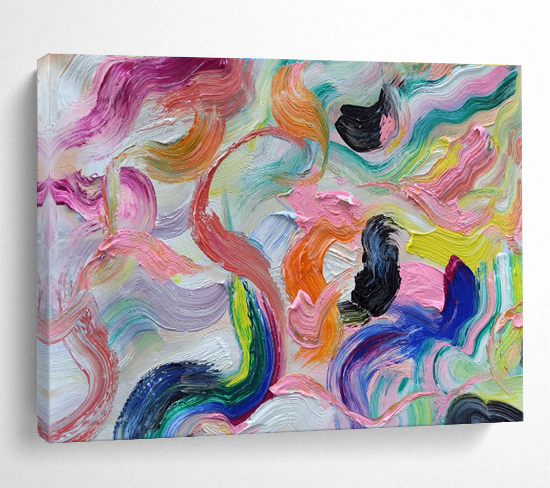 “Vivid Vortex” Grand Abstract Art for Bar & Living Room DKH292
