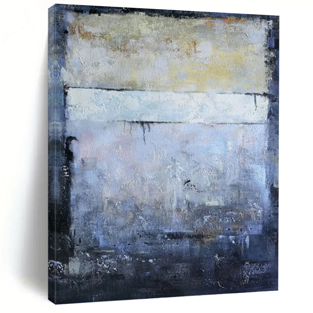 Extended - Extent Vertical Hand - Painted Custom Abstract Rondo (with Unique Textures) for Bar and Hallway DKH1575