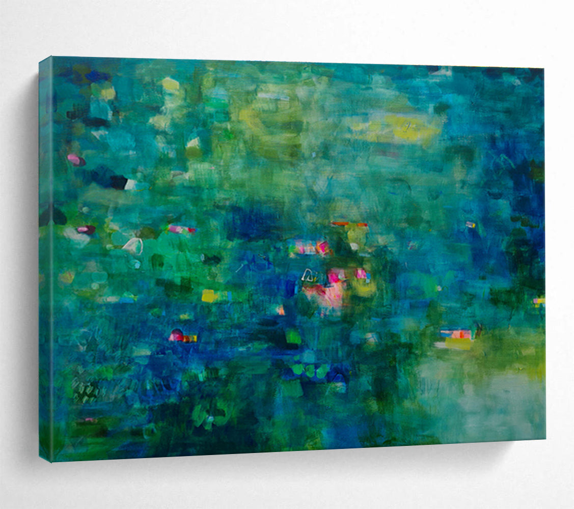 Tailored Large Abstract Wall Decor for Senior Living Community DKH037