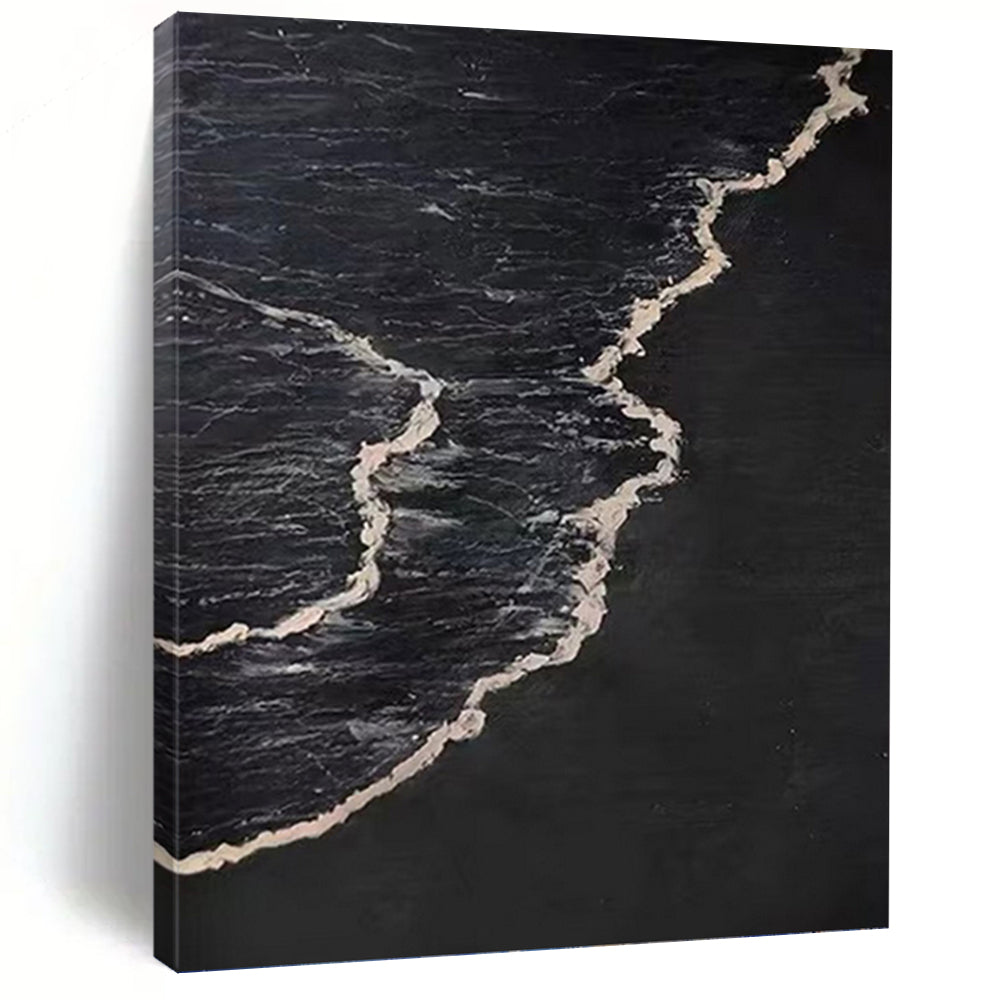 Ethereal Textured Abstract Canvas for Living Room & Hallway DKH0959