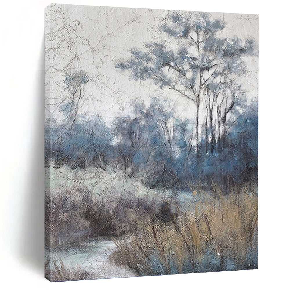 Large - Scale Hand - Painted Custom Abstract Painting (with Unique Textures), Suitable for Office and Bedroom DKH1458