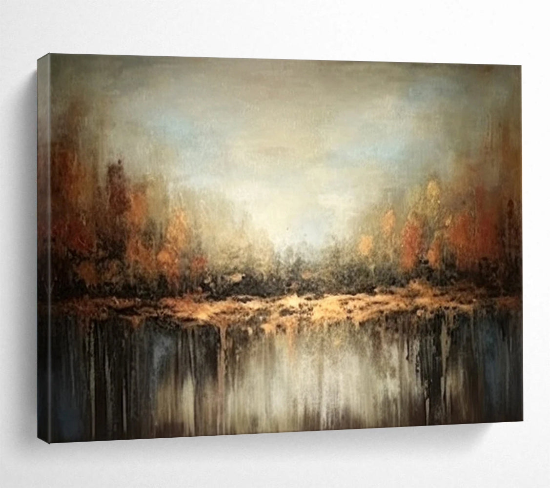 Misty Forest Reflection - Enchanting Living Room Escape DLZ060