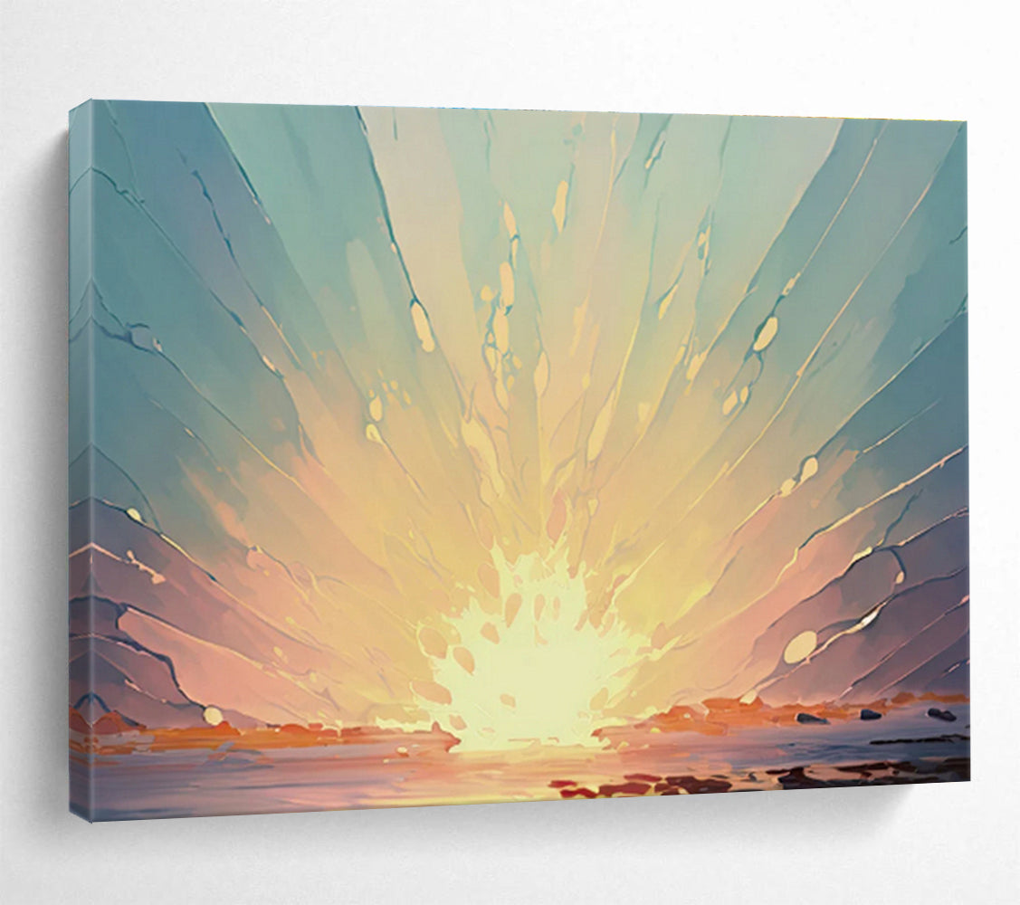Colossal Textured Hand - Painted Abstract Painting for Space Accent DKH665
