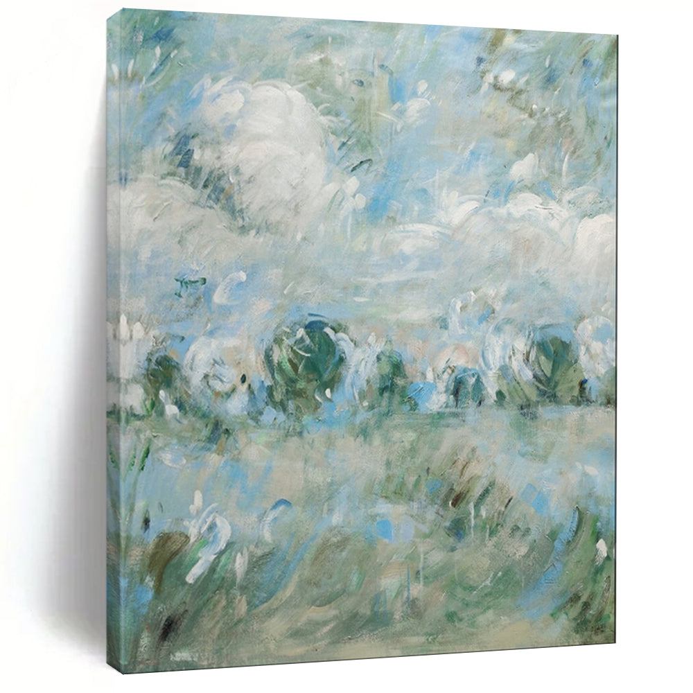 Mystical & Enigmatic Hand-Painted Custom Abstract Painting for Bedroom & Hotel LargeART1982