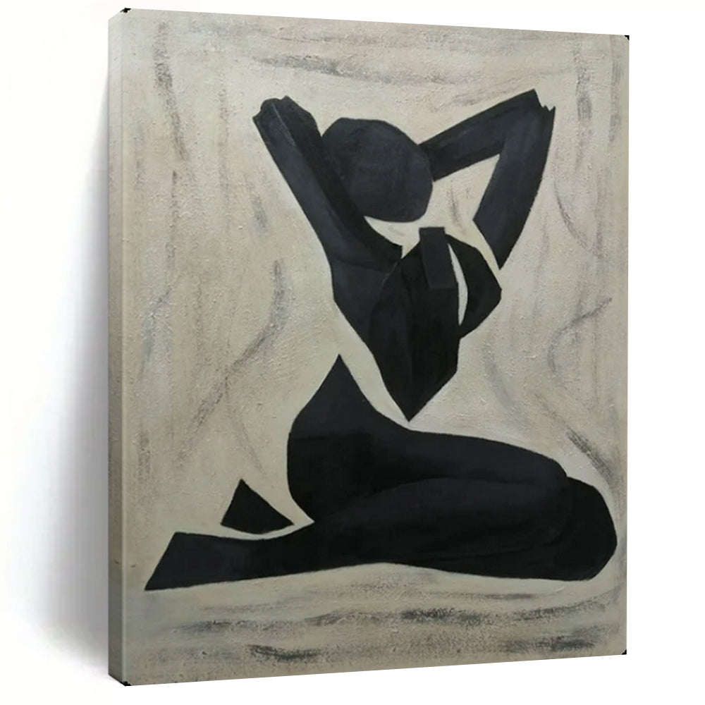Hand-Painted Textured Abstract Mural for Bar & Hotel LargeART2164