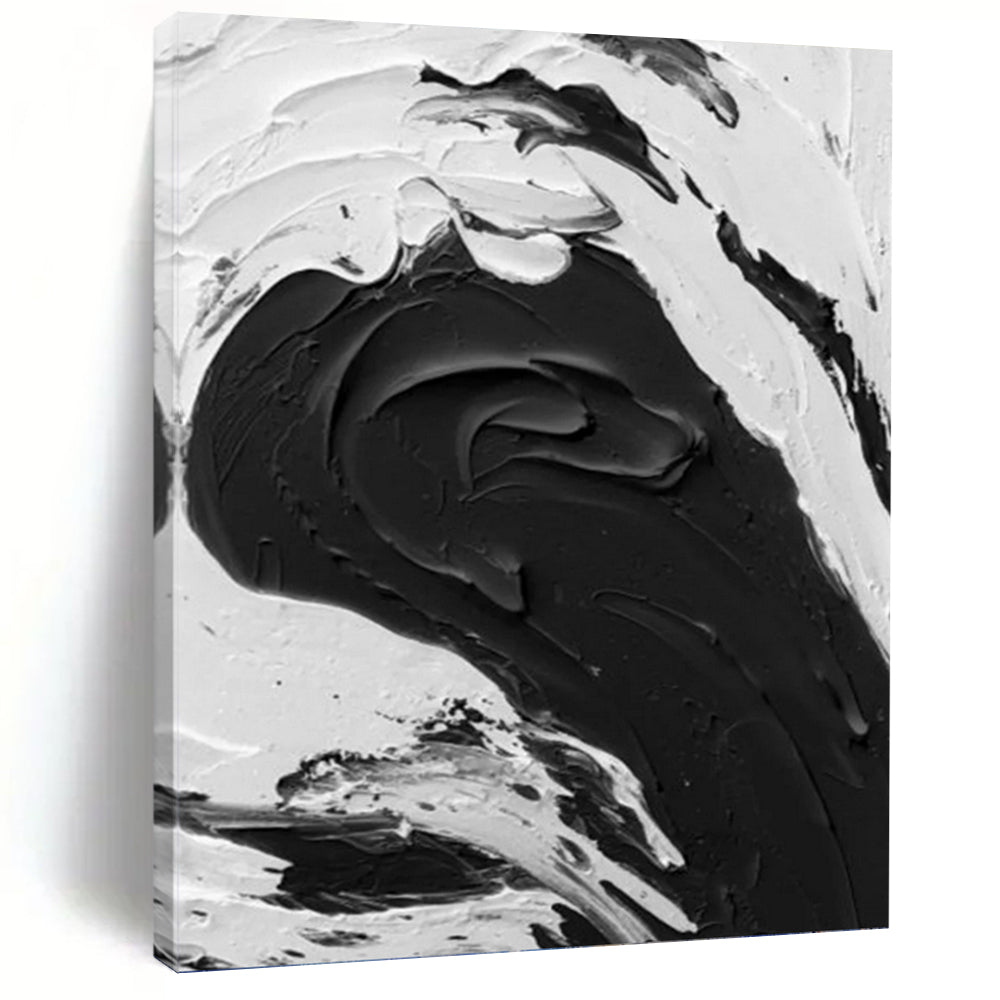 Vertical Hand - Painted Large Abstract Custom Work for Dining Room and Office DKH1679