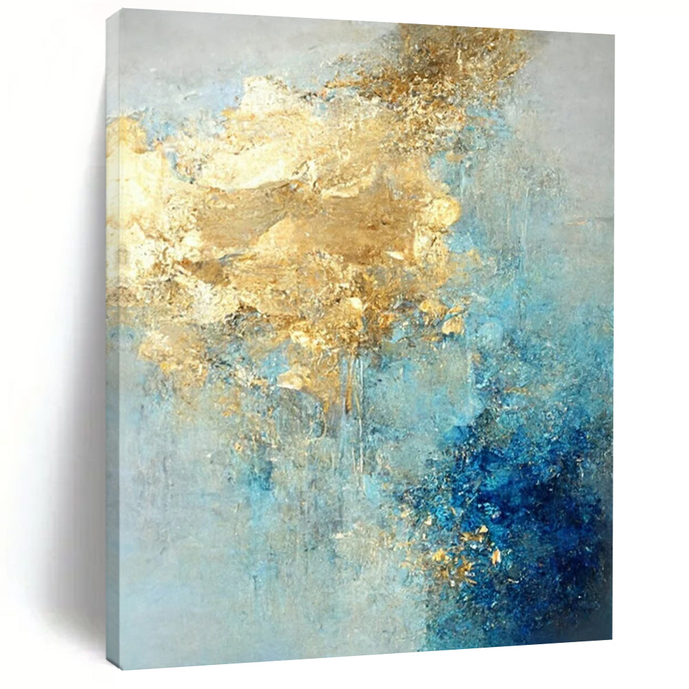 Vast - Span Hand - Painted Textured Custom Abstract Creation for Bedroom and Hotel DTP071