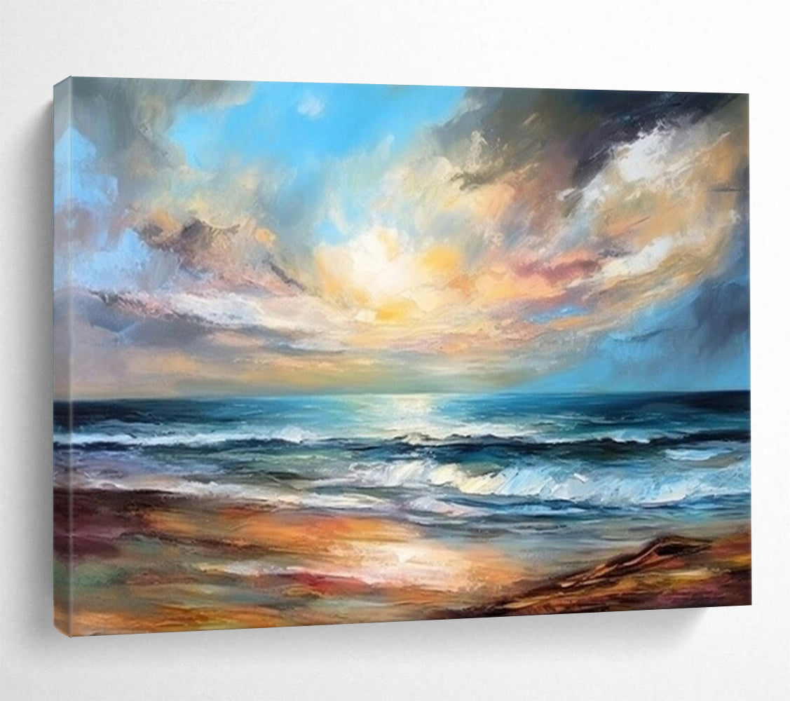 Massive Hand-Painted Abstract Art for Hotel Lobby & Entryway LargeART1511
