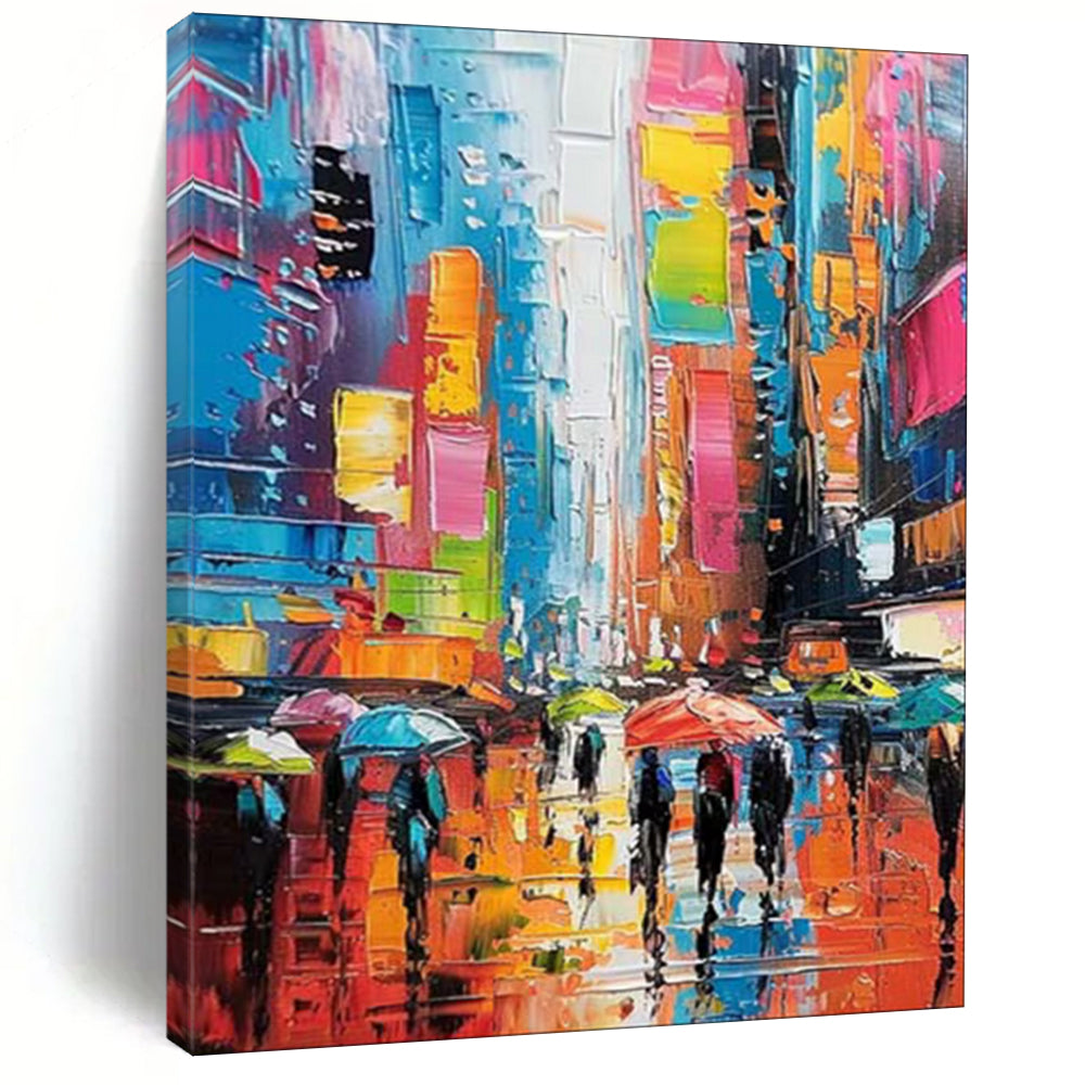 Oversized Custom Hand-Painted Abstract Art for Living Room & Bar LargeART1911