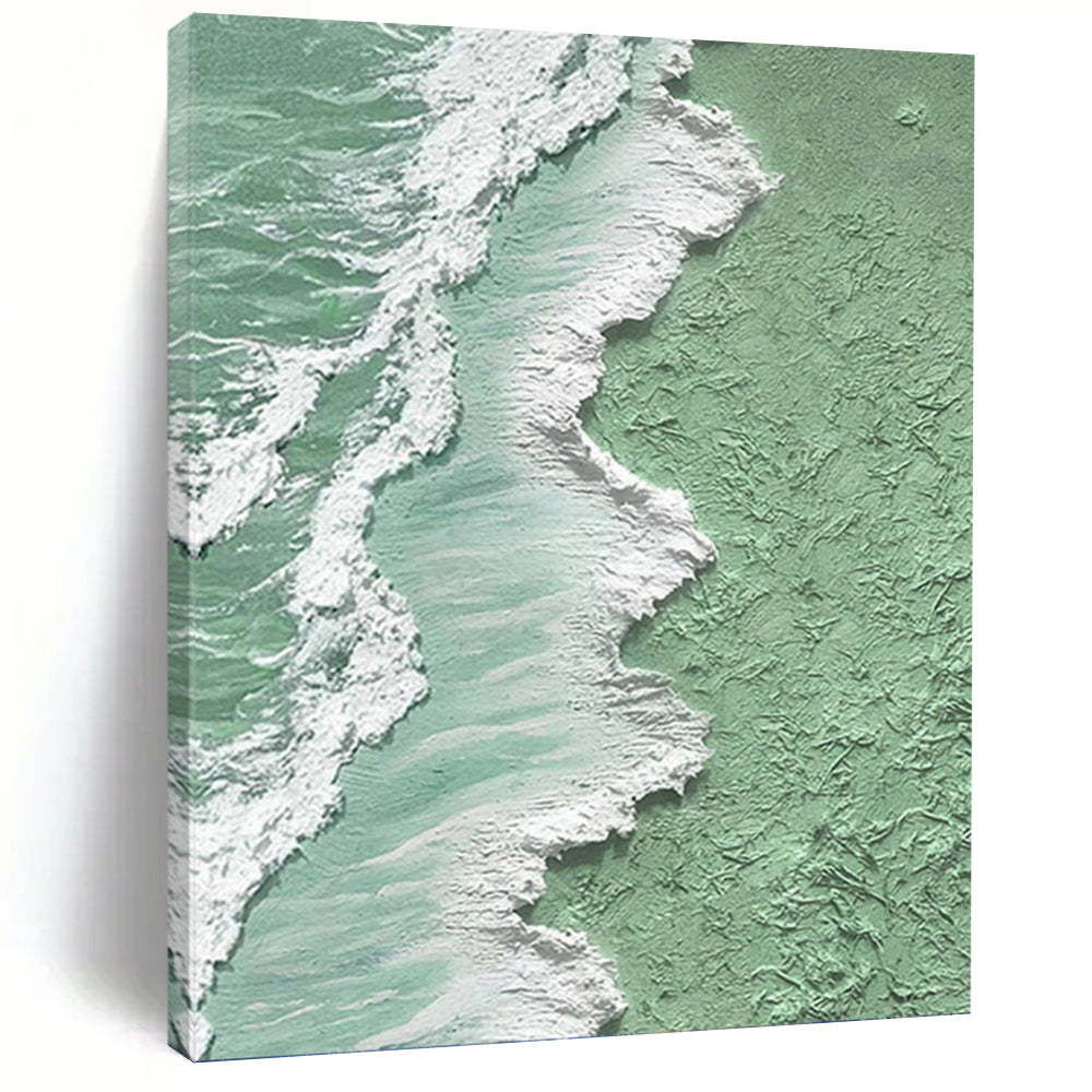 Titanic - Sized Hand - Painted Custom Abstract Enigma (with Diverse Textures), for Living Room and Hotel DKH1505