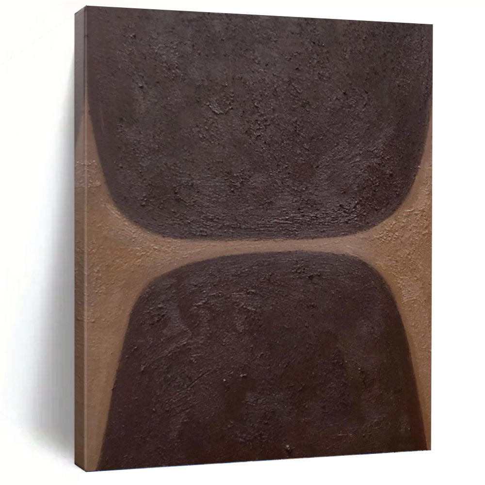 Creatively Curated Hand - Painted Textured Canvas Mural for Bar & Hotel Lobby DKH1169