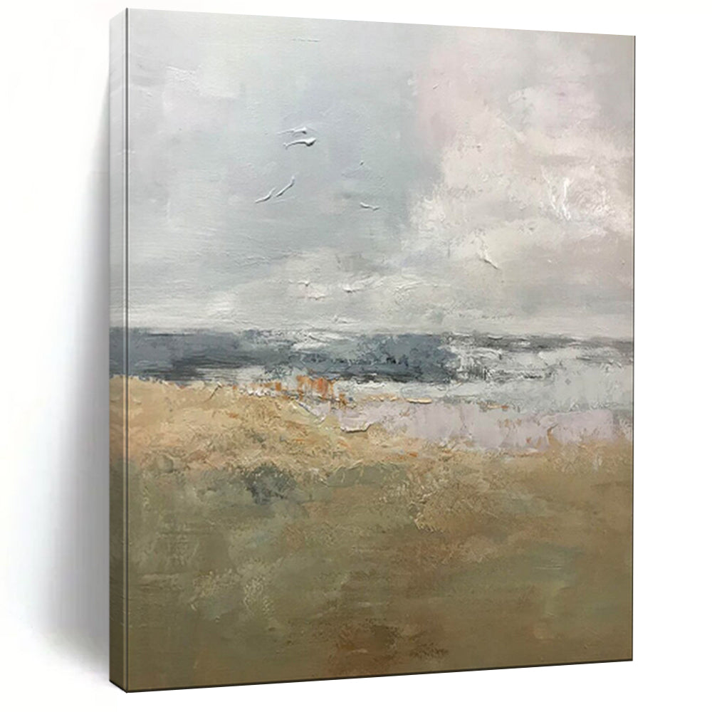 Radiant & Dazzling Oversized Custom Hand-Painted Abstract Painting for Bedroom & Hotel LargeART1956