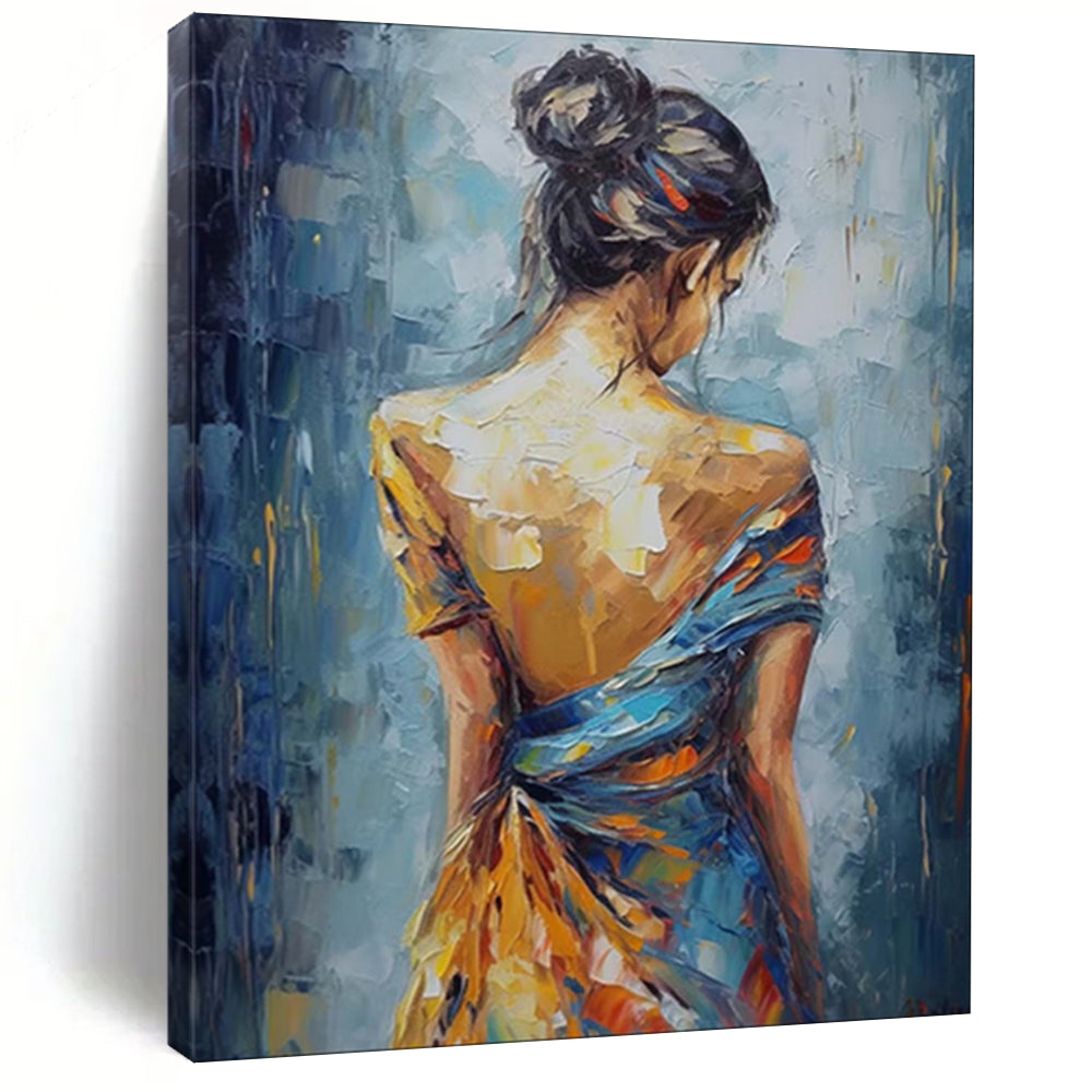 Custom Hand-Painted Abstract Mural for Dining Room & Bar LargeART1909