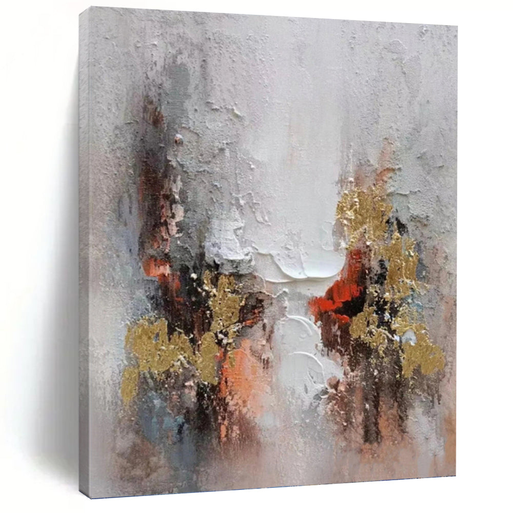 Designer - Driven Style: Hand - Crafted Textured Canvas Painting for Dining Room & Hallway DKH1168