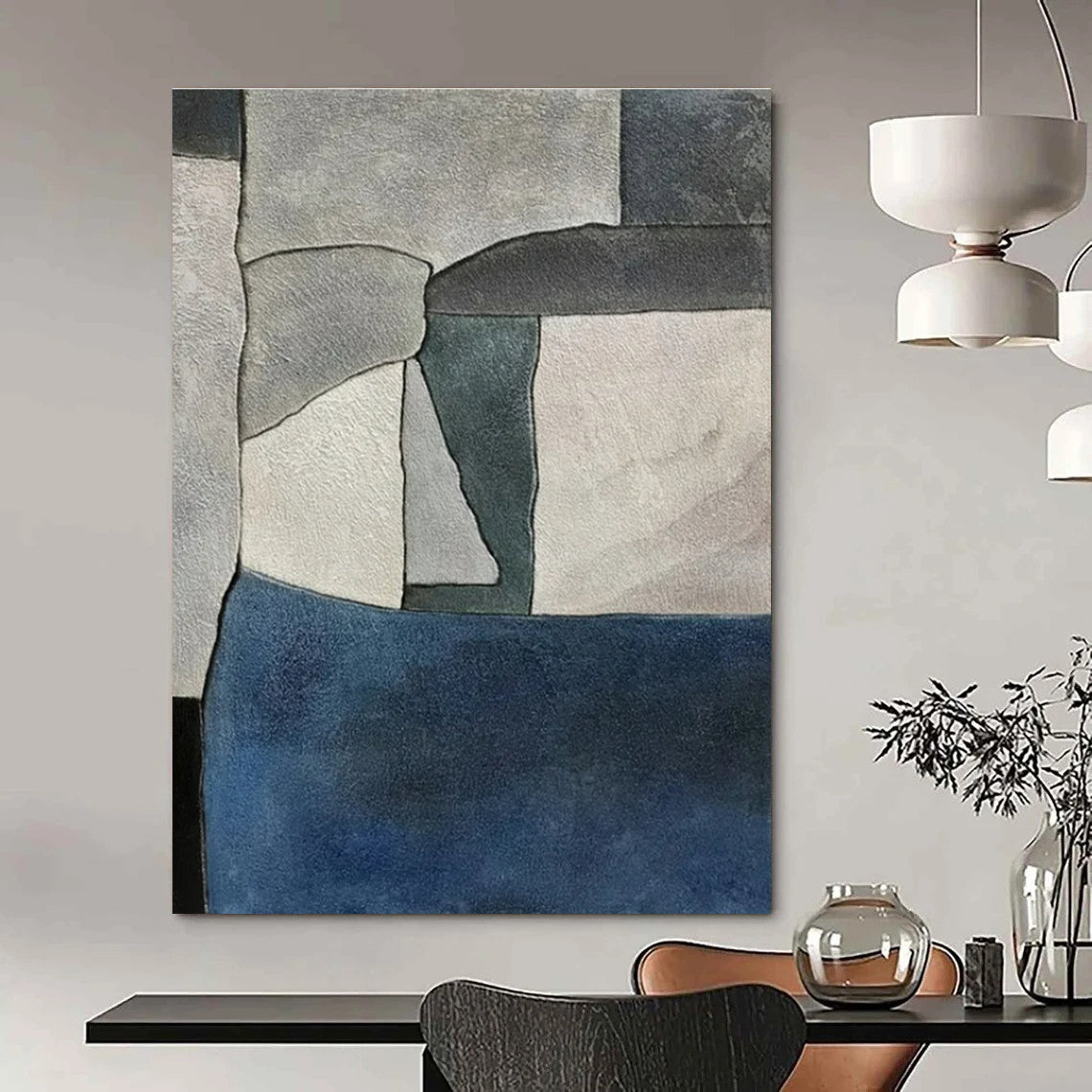 Hand-Painted Personalized Abstract Canvas for Bar & Hotel Pool Decks