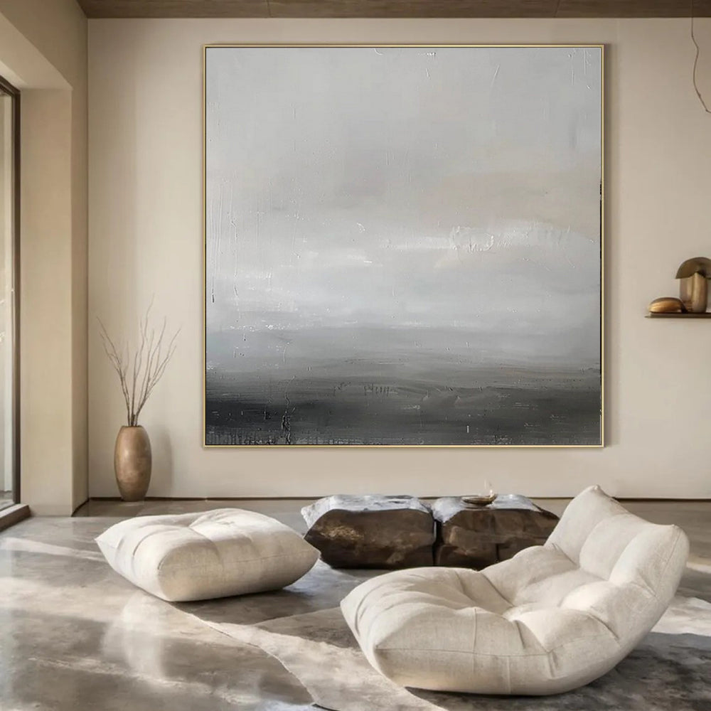 Extra-Vast Hand-Painted Modern Abstract Artwork for Grand Villa Poolsides