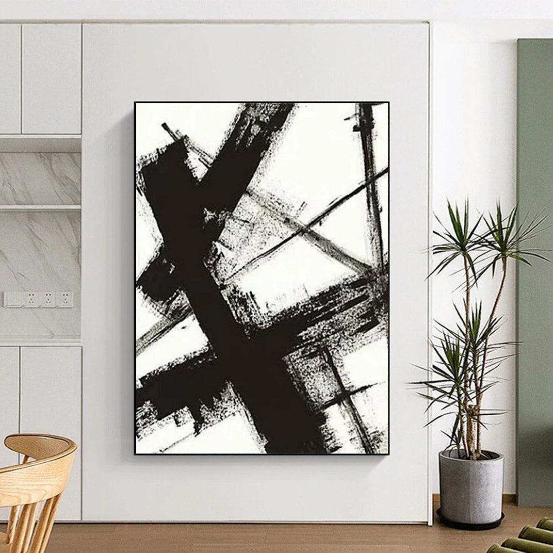 Extra-Huge Custom Abstract Canvas for Garage Tool Organizer Wall