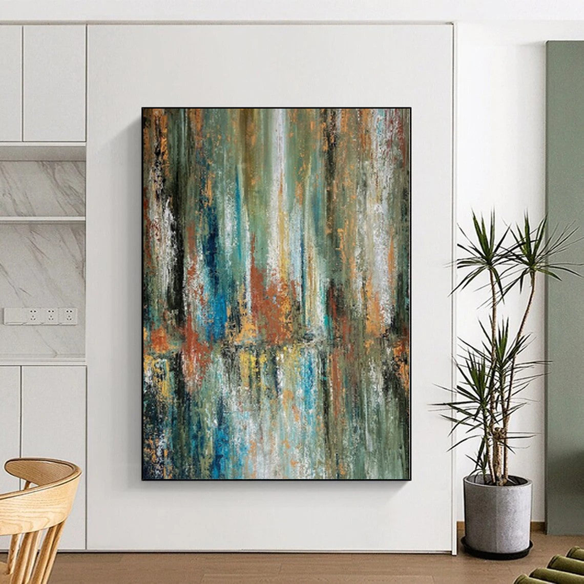 Giant Minimalist Abstract Canvas - Made to Order Oil on Canvas for Spa Waiting Rooms