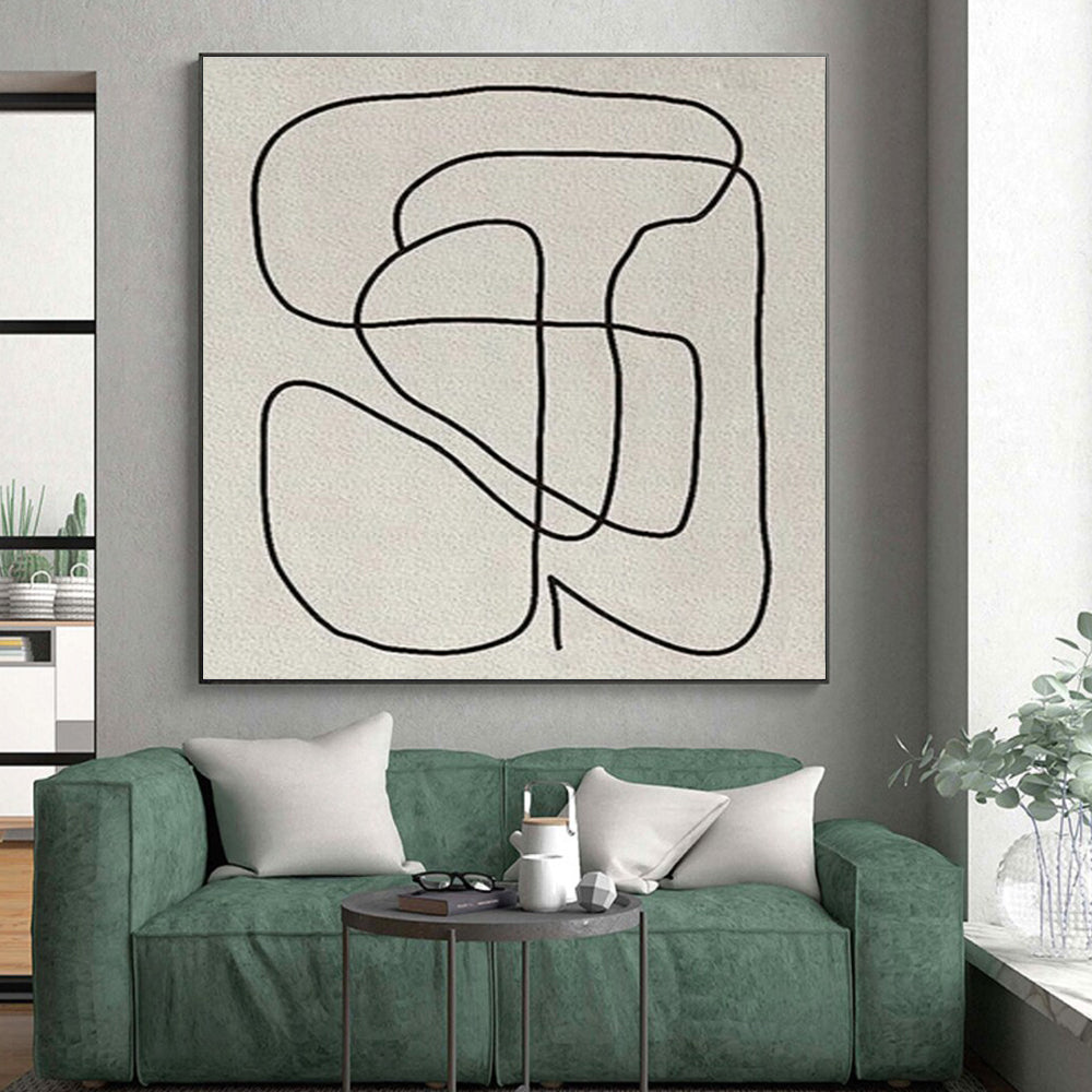 Large Custom Abstract Painting for Guest Room Welcoming Decor LargeART0682